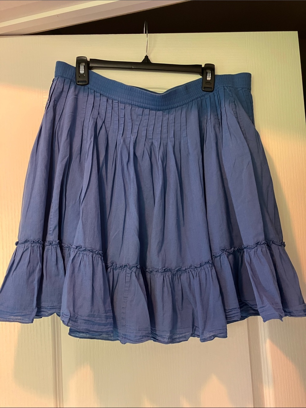 GAP Blue Tiered Ruffle Mini Skirt